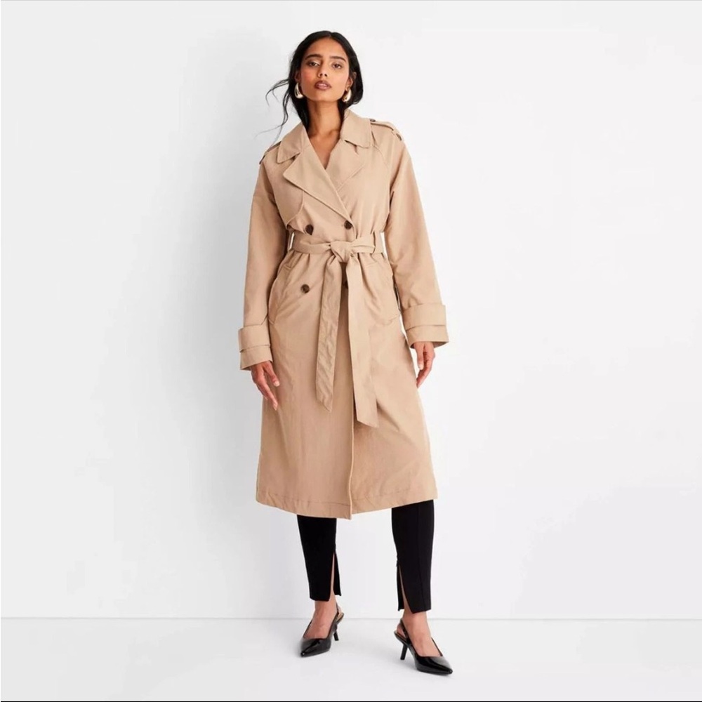 A new day Tan Trench Coat